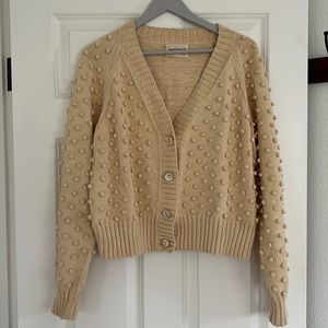 Misha & Puff Popcorn Cardigan - Macadamia
